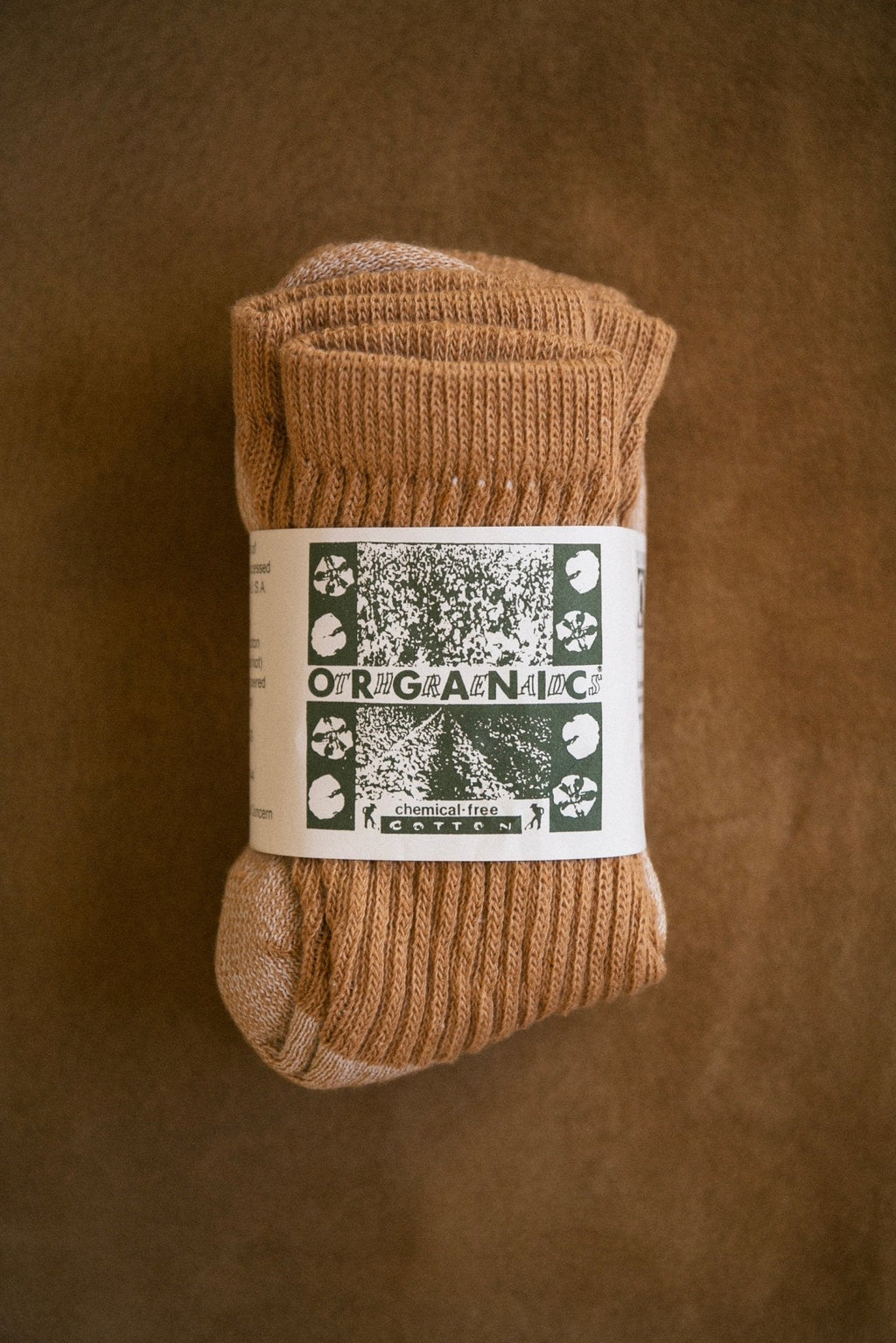 Organic Cotton Socks in Buffalo Brown 3-pack- LIMITED QUANTITIES, OUT OF STOCK UNTIL FURTHER NOTICE