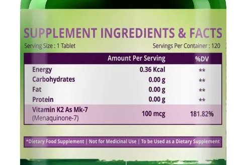 Himalayan Organics Vitamin K2 100 Mcg Tablets