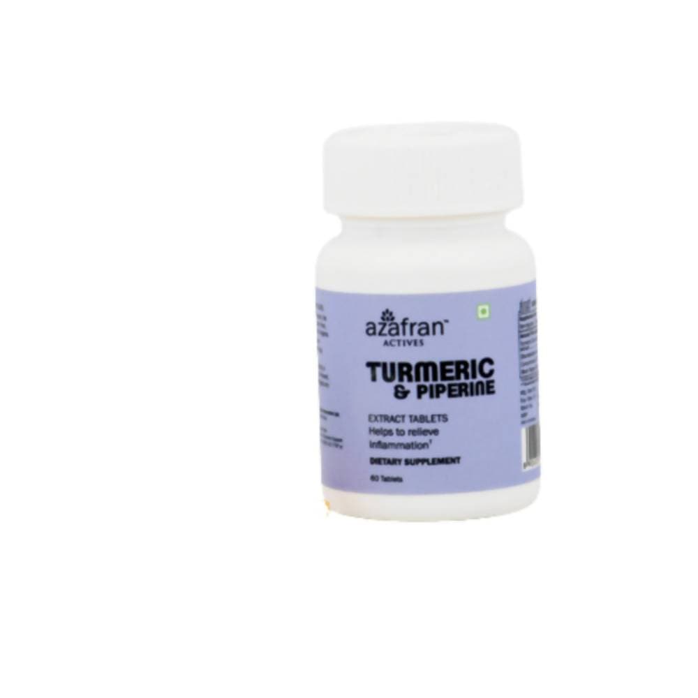 Azafran Actives Turmeric and Piperine Extract Tablets