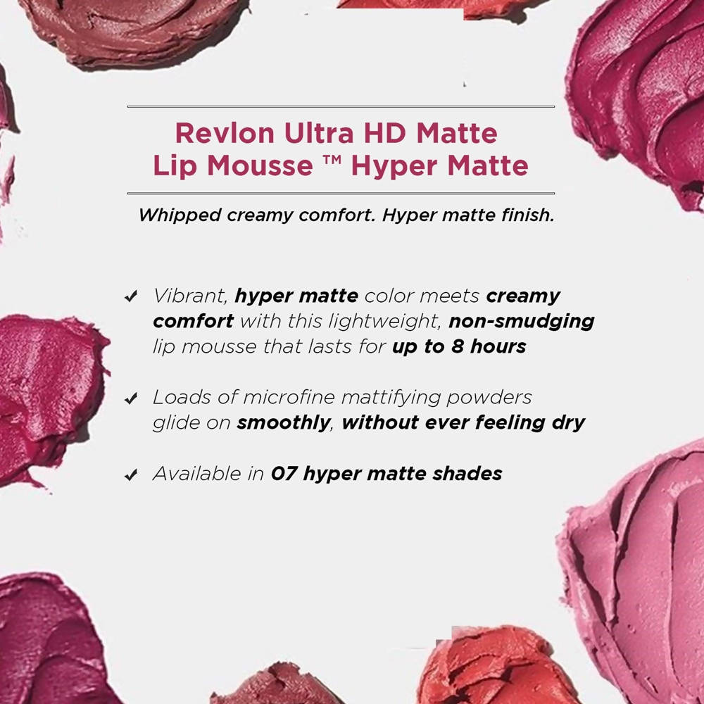 Revlon Hyper Matte Mat Intense Ultra Hd Matte Lip Mousse - Red Hot