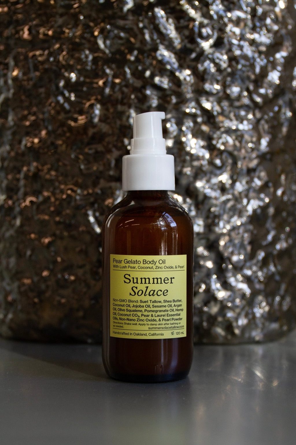 Pear Gelato Body Oil • Zinc & Pearl Extract • Updated 2026 Formula