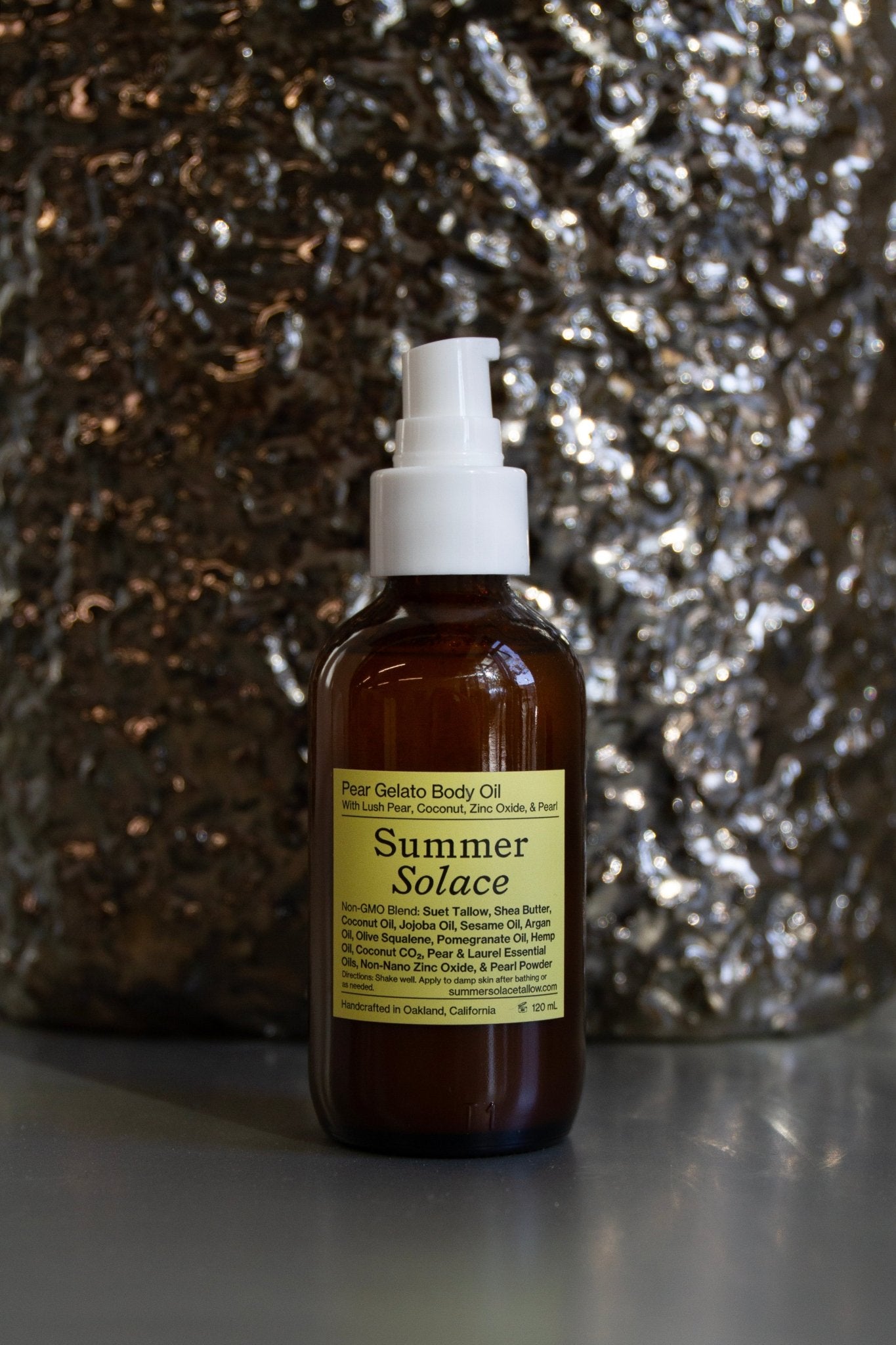 Pear Gelato Body Oil • Zinc & Pearl Extract • Updated 2026 Formula