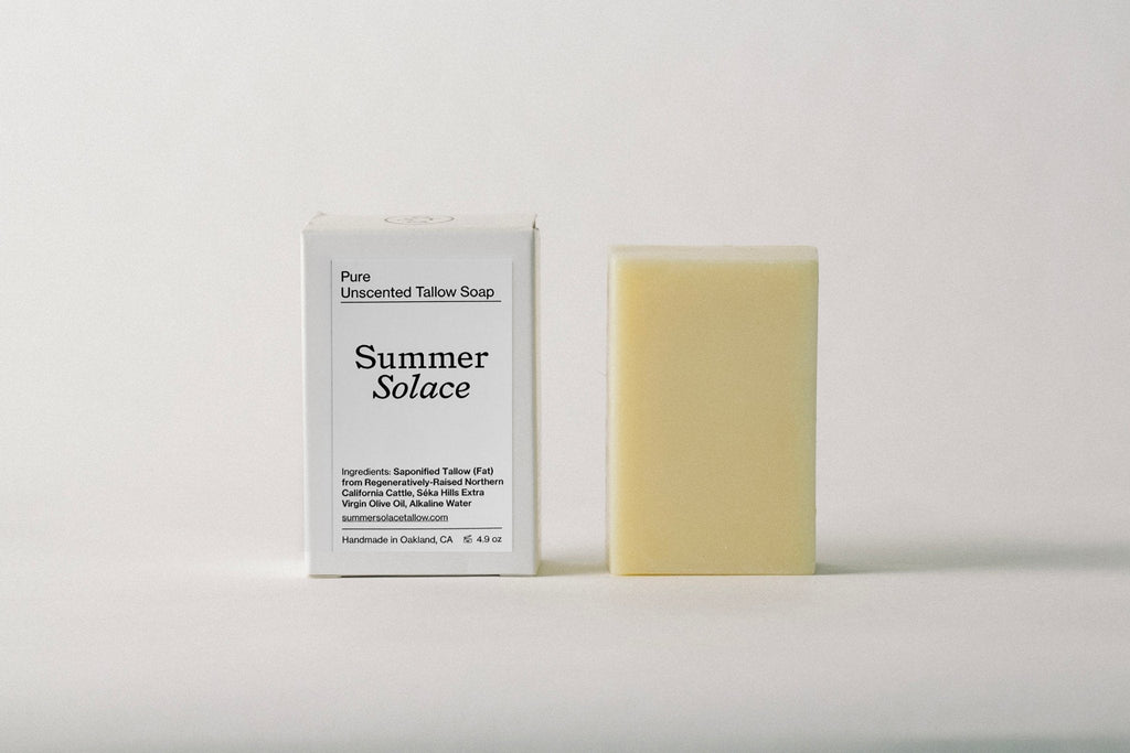 Pure Unscented – Tallow Bar Soap for Sensitive Skin
