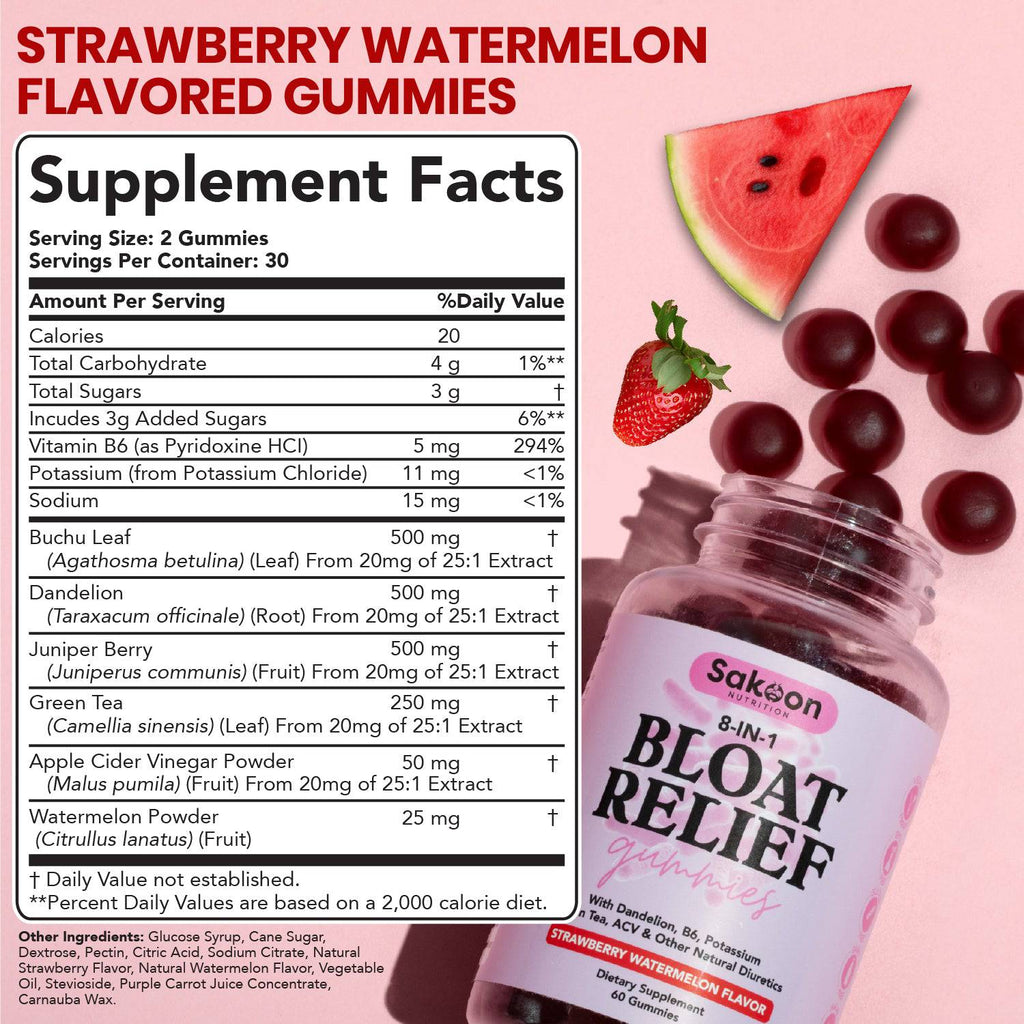 Bloating Relief Gummies | Natural Anti-Bloat & Digestion Support | Sakoon
