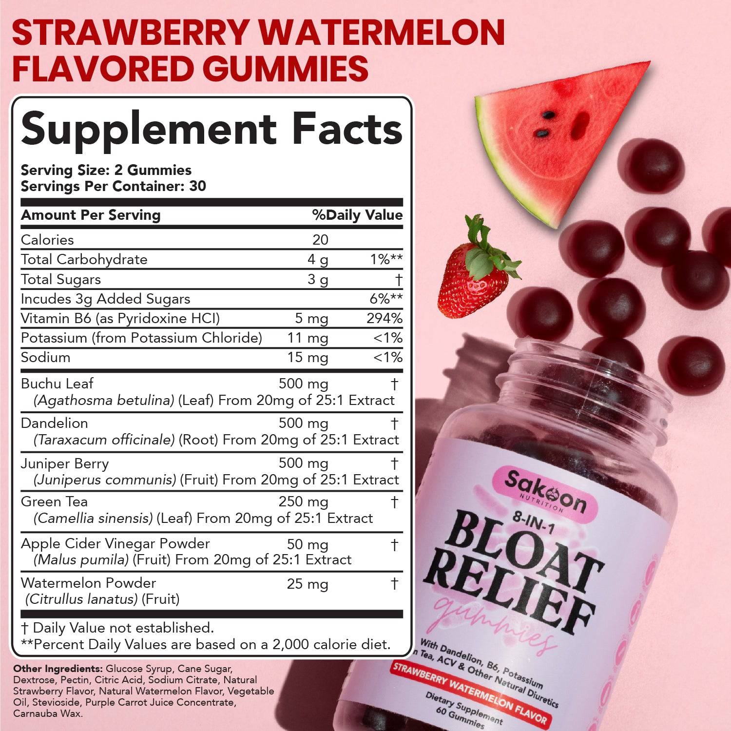 Bloating Relief Gummies | Natural Anti-Bloat & Digestion Support | Sakoon