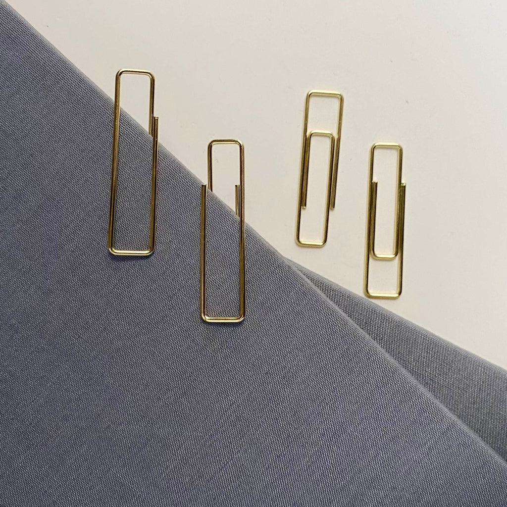 Stylish Gold Paper Clips - Unique Geometric & Decorative Designs (20 PCS)