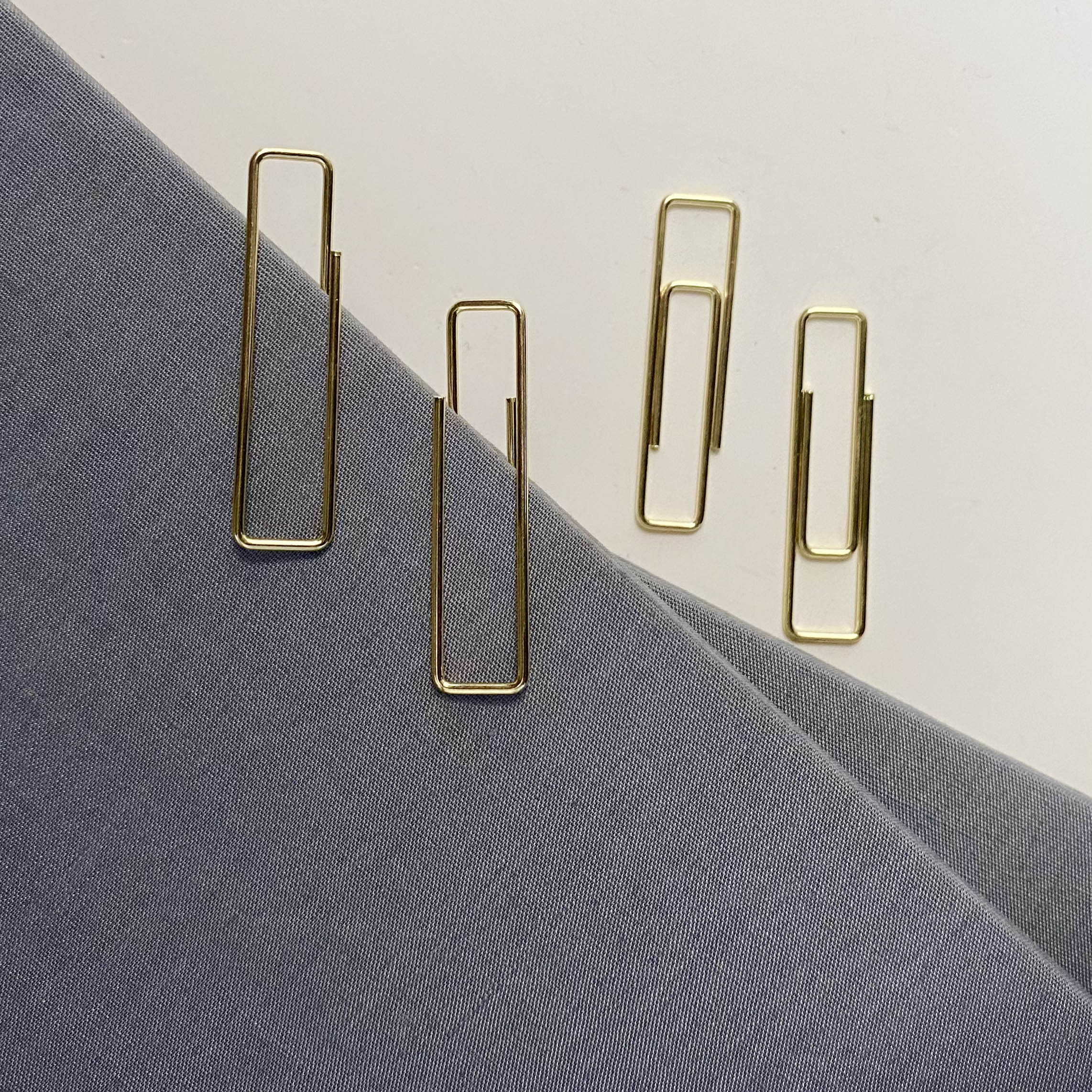 Stylish Gold Paper Clips - Unique Geometric & Decorative Designs (20 PCS)