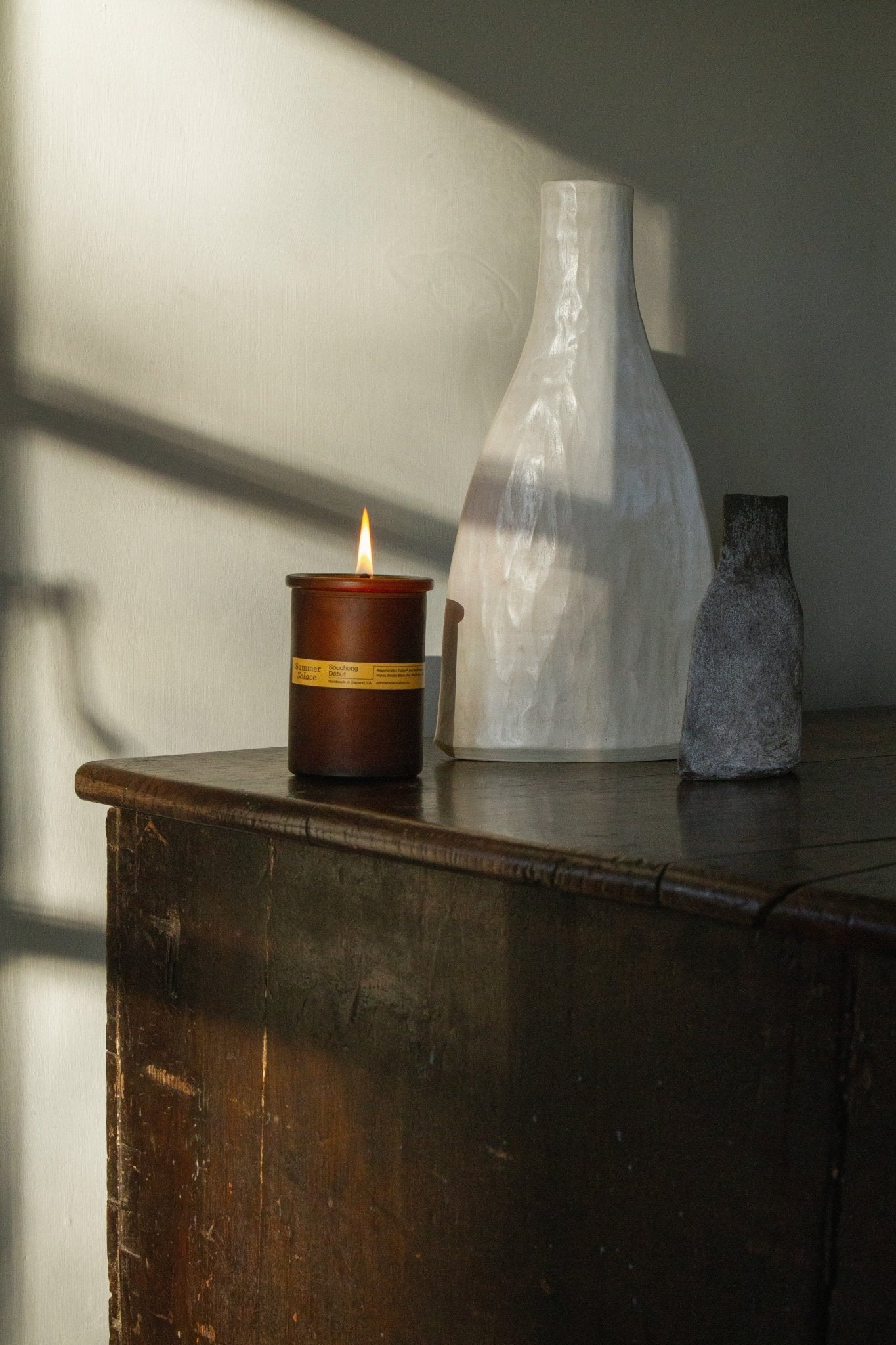 Souchong Debut – Tallow Candle with Black Tea Absolute & Vetiver | 6 oz
