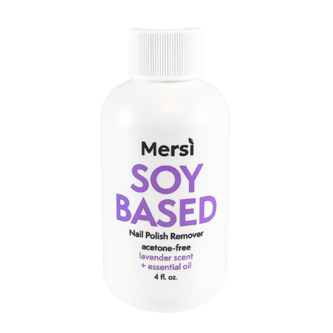 Soy Based Nail Polish Remover Lavender Scent + Essential Oil Acetone-Free