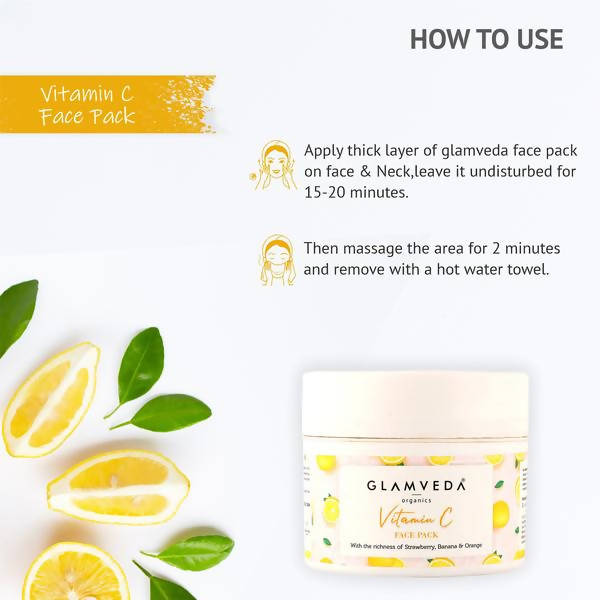 Glamveda Vitamin C Skin Lightening & Brightening Face Pack