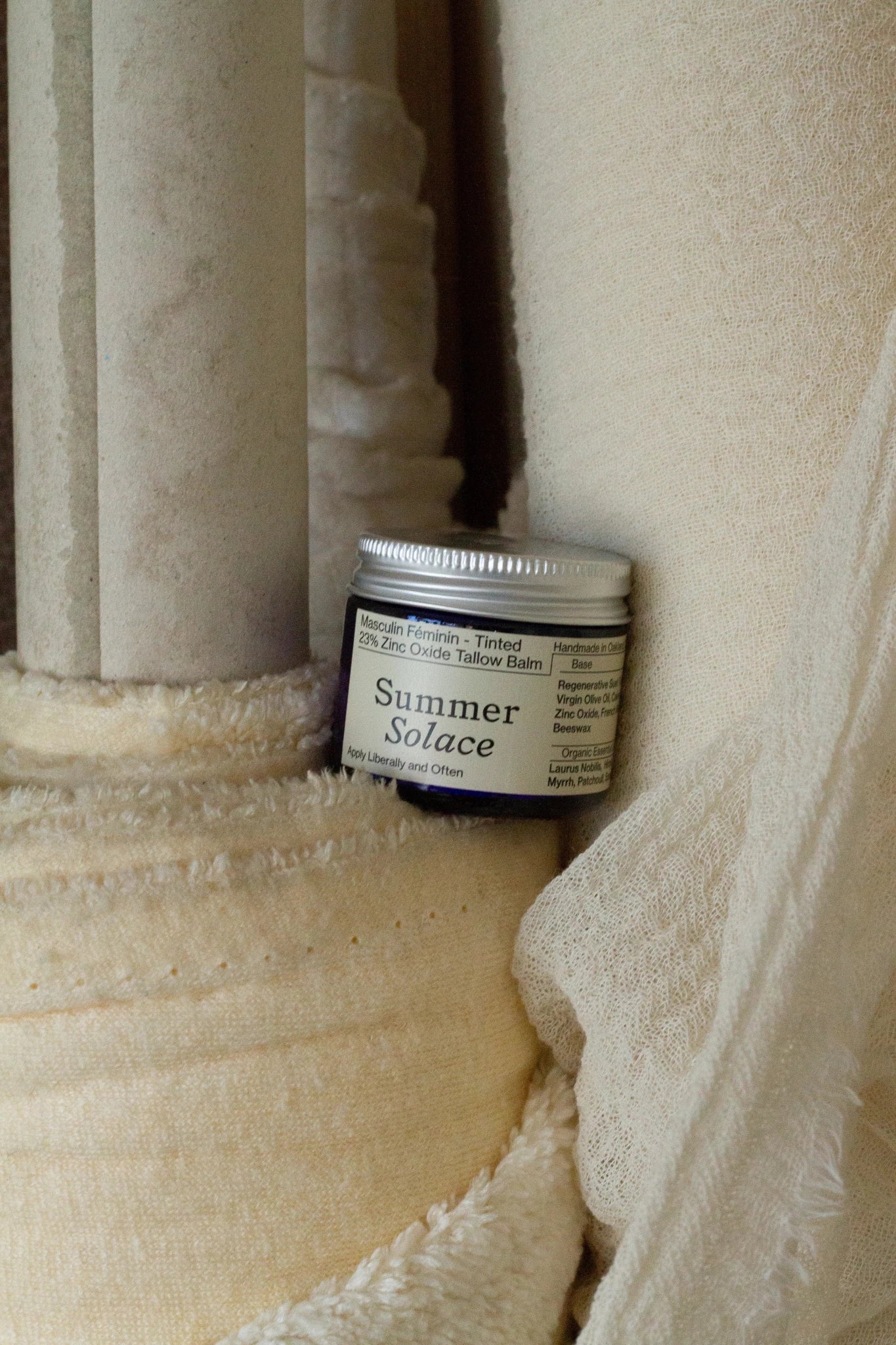 Tinted Zinc Tallow Balm • 23% Non-Nano Zinc Oxide • Scented
