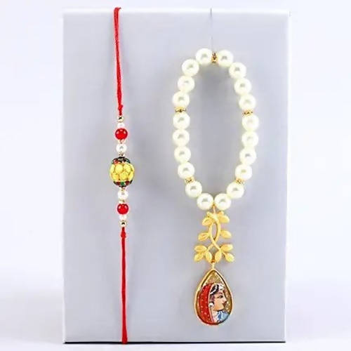Folk Style Lumba Rakhi Set & Silk Chocolates