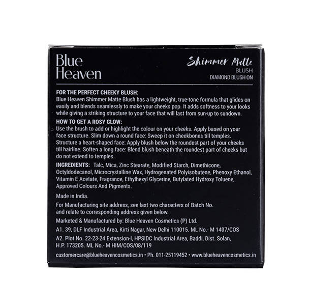 Blue Heaven Shimmer Matte Blush Shade 501