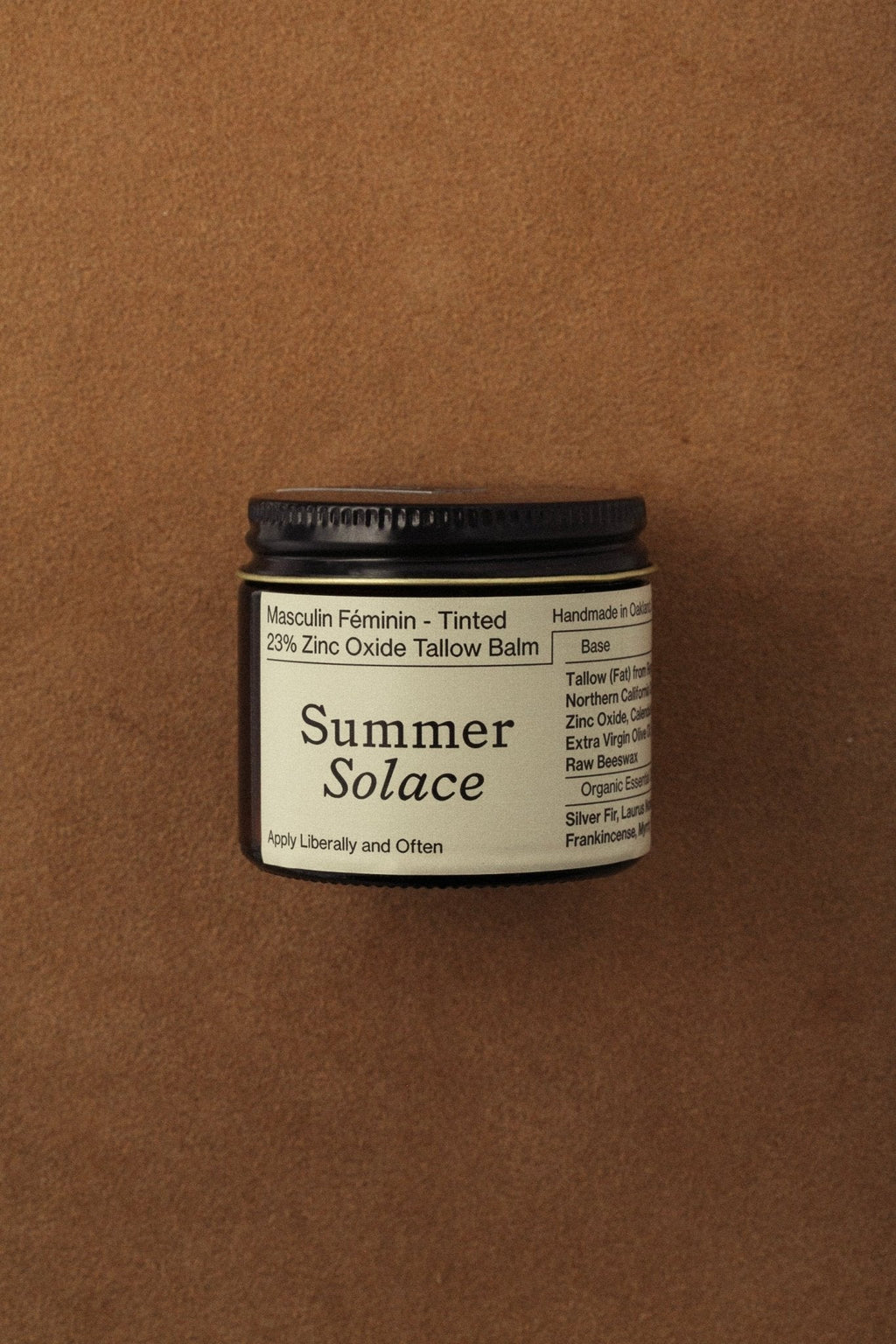 Tinted Zinc Tallow Balm • 23% Non-Nano Zinc Oxide • Scented