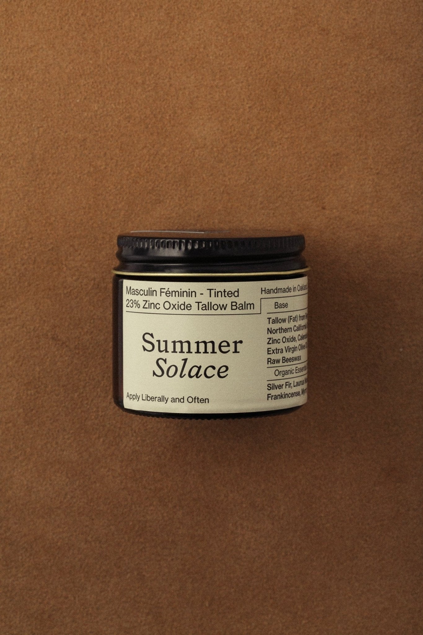Tinted Zinc Tallow Balm • 23% Non-Nano Zinc Oxide • Scented